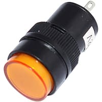 Mallory Sonalert LED Panel Mount Indicator LEDYellow16mm NUT 12VAC/DC