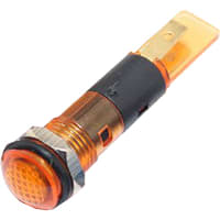 Mallory Sonalert LED Panel Mount Indicator LEDYellow8mm NUT 110VAC/DC