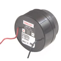 Mallory Sonalert Alarm; 6-28VDC; 80-91db; 2900Hz; Panel Mount; Wire Leads Continuous ROHS cUL/UL