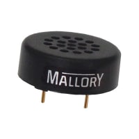 Mallory Sonalert Speakers, 88 dBA, 1500 Hz, 8 Ohms, PC Pin Mount, ROHS, PB Series