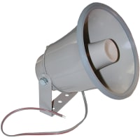 Mallory Sonalert SPEAKER; HORN ; ALUMINUM CASE GRAY; 15 WATTS; 8 OHM; 350 - 7K HZ; 6.1 X 5.2 IN