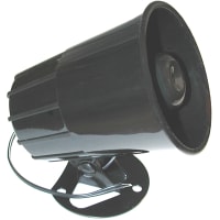 Mallory Sonalert SPEAKER; PA; PLASTIC CASE BLACK; 10 WATTS; 8 OHM; 500-7K HZ; 3.5 X 4.1 IN