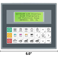 Maple Systems Termanal OIT3185A W/4X20 LCD 24 KEYS