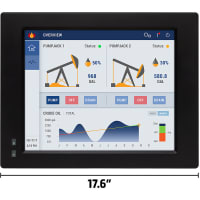 Maple Systems 17.0" Industrial PC, Touchscreen, Fanless, Intel Core Mobile i3-7101TE Process