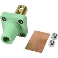 Marinco CLS40 Double Screw, 400A/600V, 2/0-4/0 AWG, Female, Panel, Green, CLS 16 Series