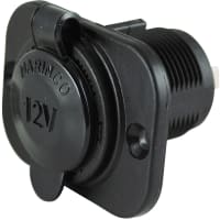 Marinco 12V Receptacle, Black