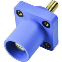 Marinco Cls Series Panel Mount (400A / 600V) 1.125" Threaded Stud;Male - Blue (D)