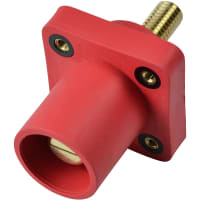 Marinco Cls Series Panel Mount (400A / 600V) 1.125" Threaded Stud;Male - Red (C )