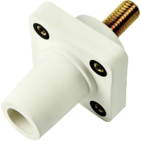 Marinco Cls Series Panel Mount (400A / 600V) 1.125" Threaded Stud;Female - White (B)