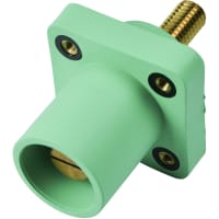 Marinco Cls Series Panel Mount (400A / 600V) 1.125" Threaded Stud;Male - Green (E)