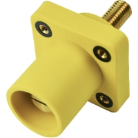 Marinco Cls Series Panel Mount (400A / 600V) 1.125" Threaded Stud;Male - Yellow (H)