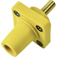 Marinco Cls Series Panel Mount (400A / 600V) 1.125" Threaded Stud;Female - Yellow (H)