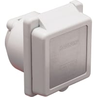 Marinco Inlet, 30A 125V, Square, White