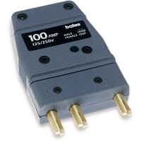 Marinco Bates Stage Pin (100A / 125V) Male Inline