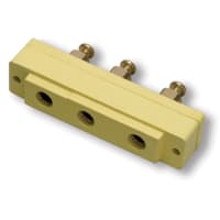 Marinco Bates Stage Pin (100A / 250V) Female Panel Mount Double Set Screw Yellow (H)