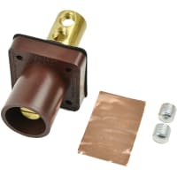 Marinco Cl Series Panel Mounts Inlet (400A / 600V) Male - Brown (F) Drill Out