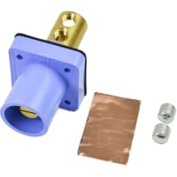 Marinco Cl Series Panel Mounts Inlet (400A / 600V) Male - Blue (D) Drill Out