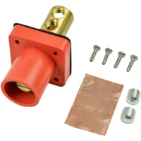 Marinco Cl Series Panel Mounts Inlet (400A / 600V) Male - Orange (G)