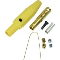 Marinco Clm Inline Single Pin Connectors (150A / 600V) #8 - #2 Awg Fem - Yellow (H)