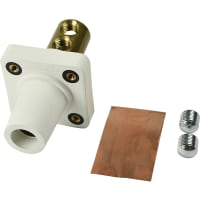 Marinco Cls Series Panel Mount (400A / 600V) #2 - 2/0 Awg Set Screw Female - White (B)