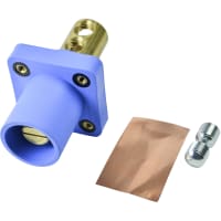 Marinco Cls Series Panel Mount (400A / 600V) 2/0 - 4/0 Double Set Screw;Male - Blue (D)