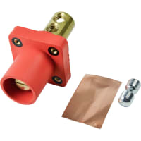 Marinco Cls Panel Mount (400A / 600V) 2/0 - 4/0 Dbl Set Screw;Male - Orange (G)