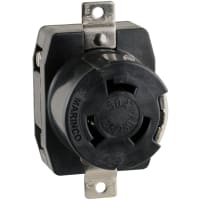 Marinco Locking Receptacle, 50A 125/250V