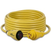 Marinco Eel Cordset, 30A 125V, 50', Yellow