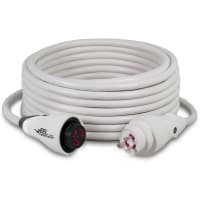 Marinco Eel Cordset, 30A 125V, 50', White