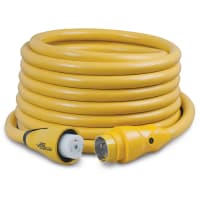 Marinco Cord Set, 50A 125/250V, Yellow, 50'