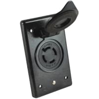 Marinco Receptacle, 12/24V W/Flip Lid