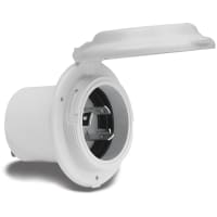 Marinco Inlet, 16A 220V Contoured Exp. W/ Ss Trim