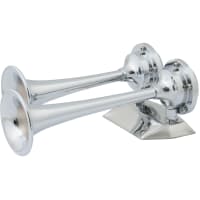 Marinco 12V Chrome Plated Dual Trumpet Mini Air Horn