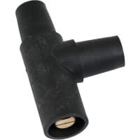 Marinco Cl/Cls/Clm Tapping T Adapter (M-F-F) - Black (A)