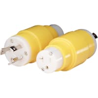 Marinco Straight Adapter, 20A 125V Male To 30A 125V Female