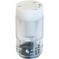 Marinco Power Products 20A 125V Conn, Locking W/Neon Bulb