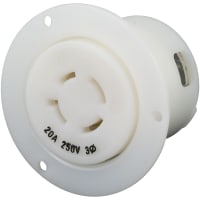 Marinco Power Products 20A 250V 3 Flanged Outlet Lkg