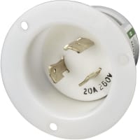 Marinco Power Products 20A 250V Flanged Inlet Locking