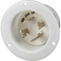 Marinco Power Products 30A 250V 3 Flanged Inlet Lkg