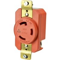 Marinco Power Products 30A 125V Receptacle, Locking - Isolated Grnd