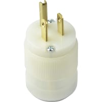 Marinco Power Products Plug, 15A 125V Sb Wht Hsg