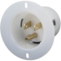 Marinco Power Products 15A 125V 2P 3W Sb Inlet Flanged Master/50