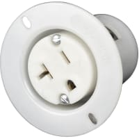 Marinco Power Products 20A 125V 2P 3W Outlet Flanged