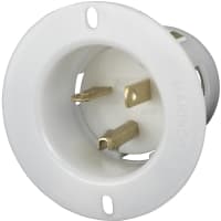 Marinco Power Products 20A 250V 2P 3W Outlet Flanged