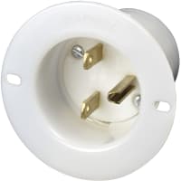 Marinco Power Products 15A 250V 2P 3W Sb Inlet Flanged