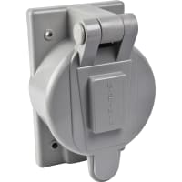 Marinco Power Products Weatherproof Cover, Gray Without Mounting Screws