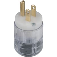 Marinco Power Products 15A 125V Plug, W/Neon Bulb, Hg Clear Housing