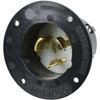 Marinco Power Products 50A 250V Flanged Inlet