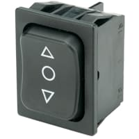 Marquardt Switches Rocker Switch, DPDT, ON-OFF-ON, 6A, Non-Illum, 4.9, 1830 Series