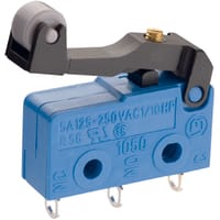 Marquardt Switches Snap-action Switch, SPDT, Mom, Adjust Roller Actuator, 2A, Solder, 1050 Series